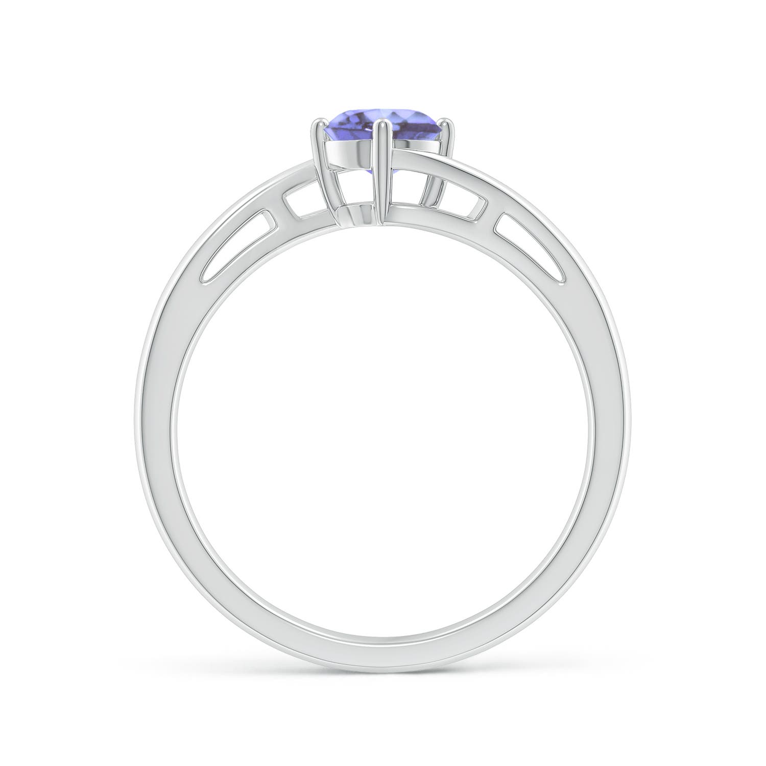 AA - Tanzanite / 0.5 CT / 14 KT White Gold