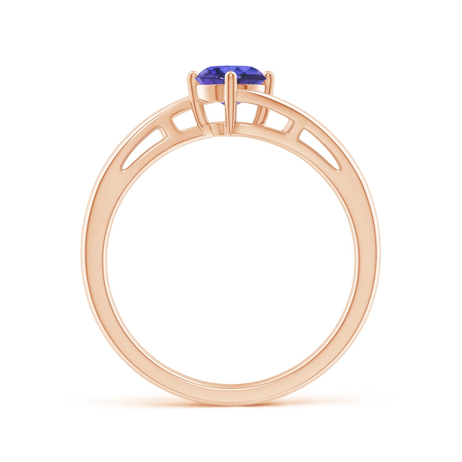 AAA - Tanzanite / 0.5 CT / 14 KT Rose Gold