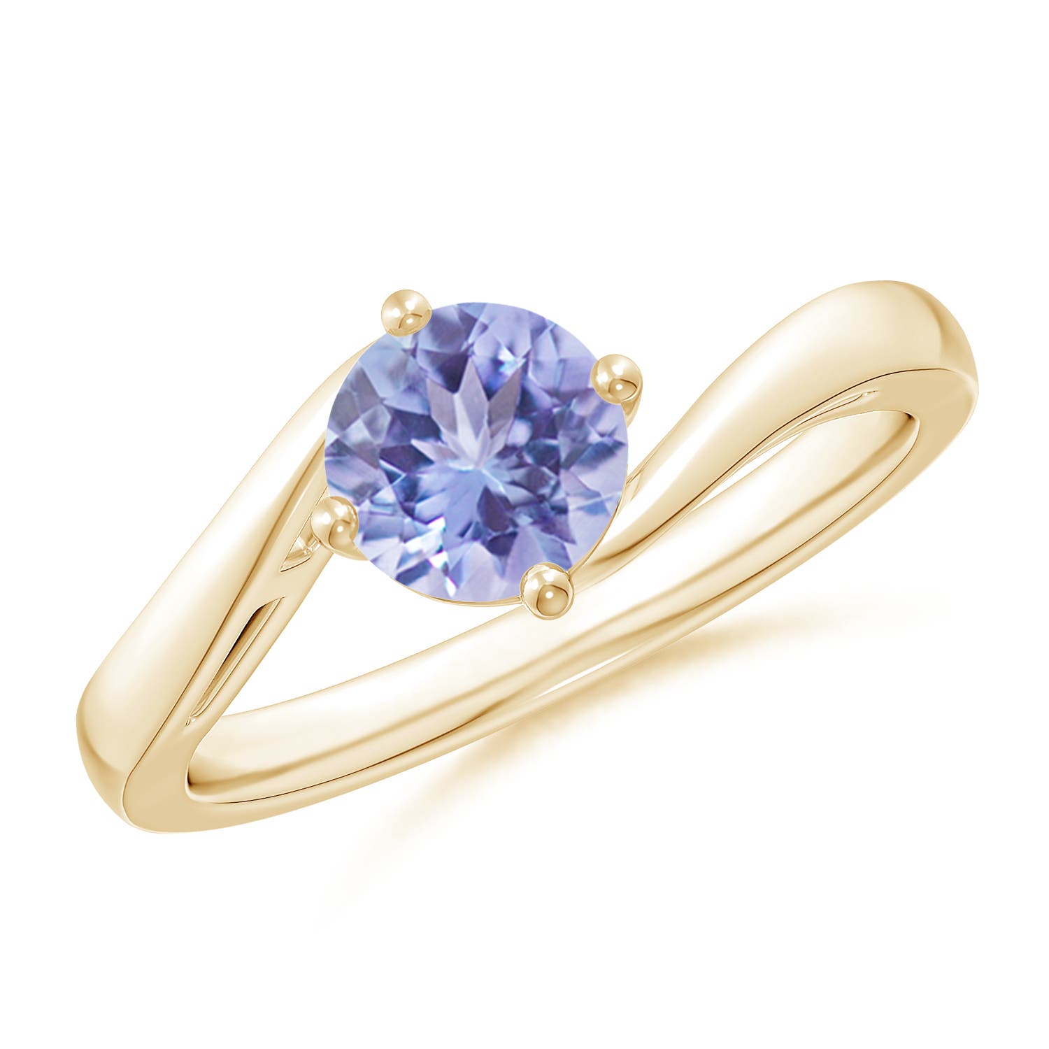 A - Tanzanite / 0.9 CT / 14 KT Yellow Gold