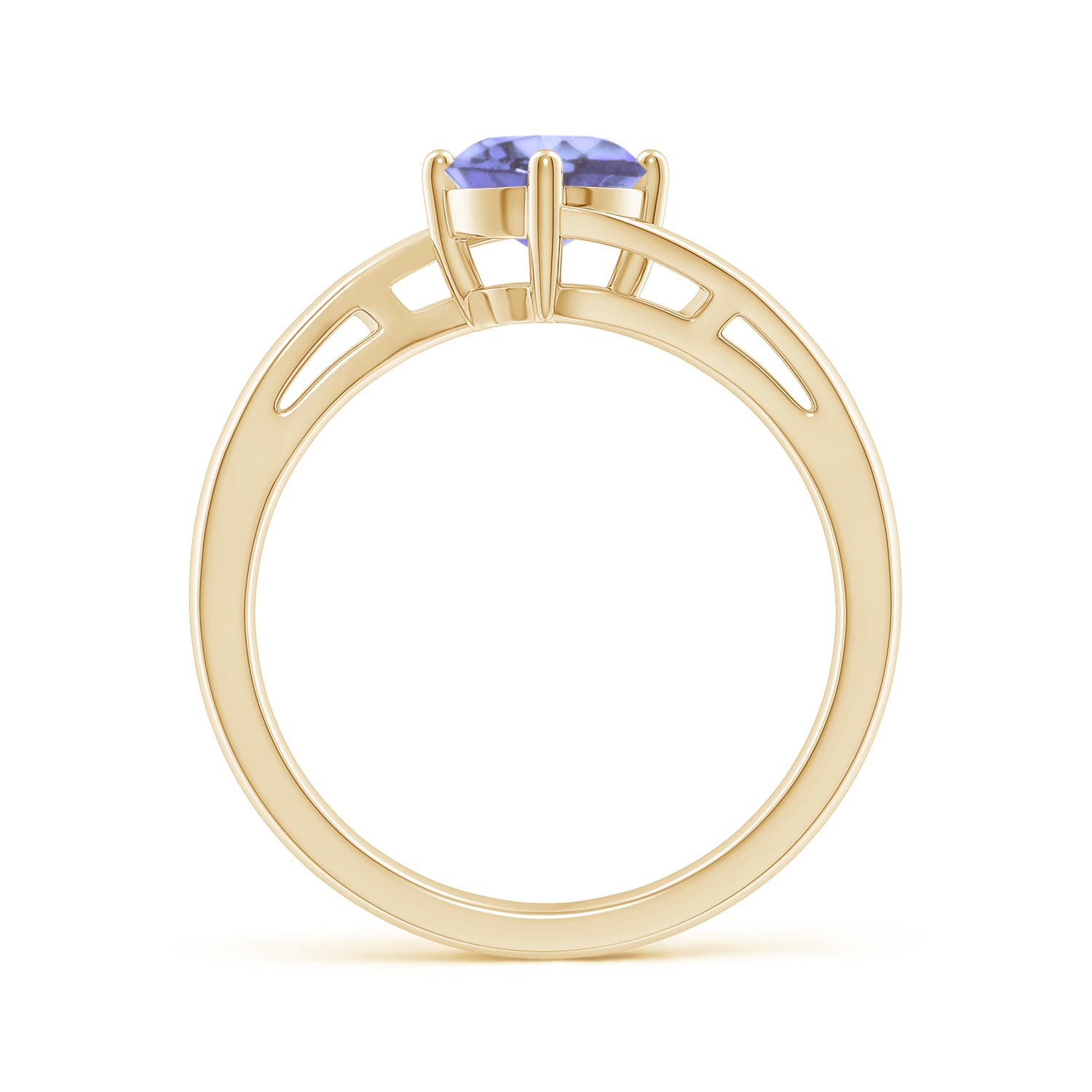 A - Tanzanite / 0.9 CT / 14 KT Yellow Gold