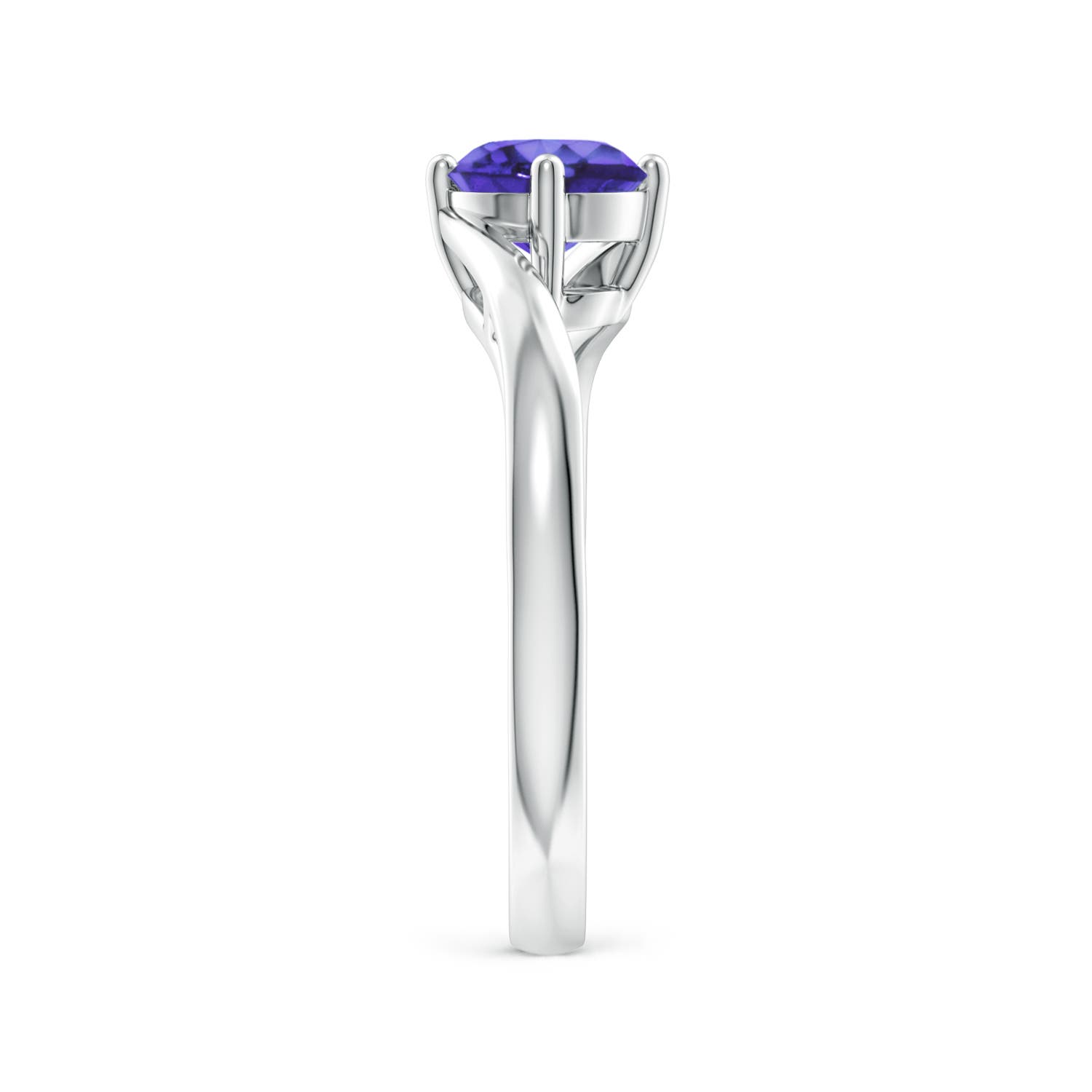 AA - Tanzanite / 0.9 CT / 14 KT White Gold