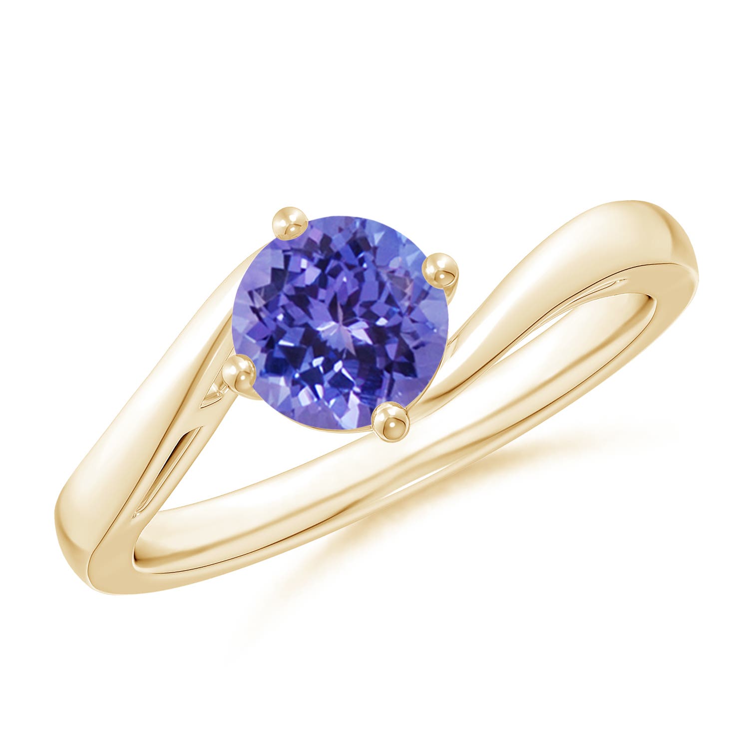 AA - Tanzanite / 0.9 CT / 14 KT Yellow Gold