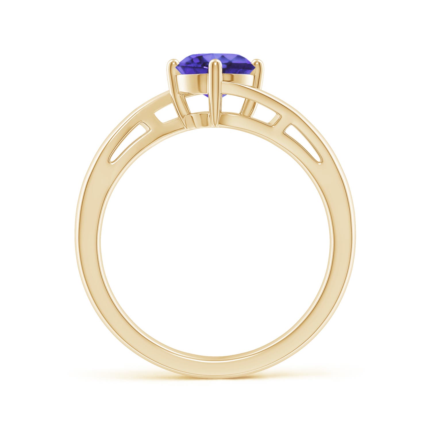 AA - Tanzanite / 0.9 CT / 14 KT Yellow Gold