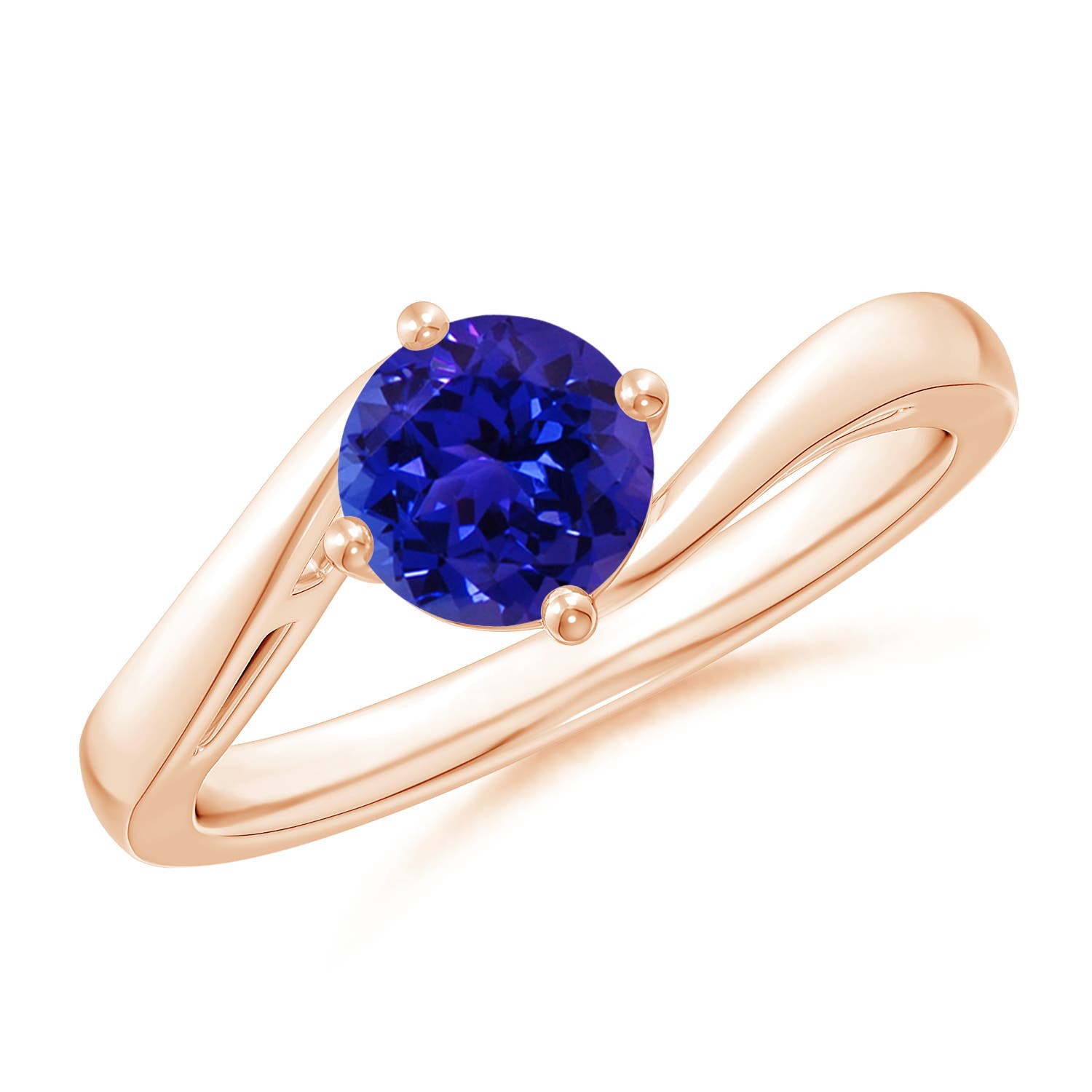 AAAA - Tanzanite / 0.9 CT / 14 KT Rose Gold