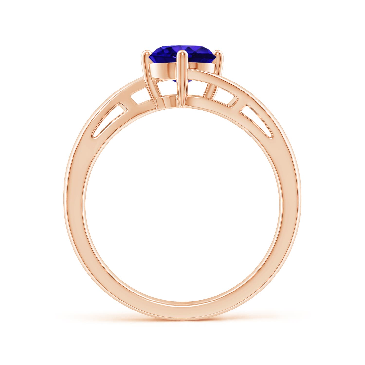 AAAA - Tanzanite / 0.9 CT / 14 KT Rose Gold