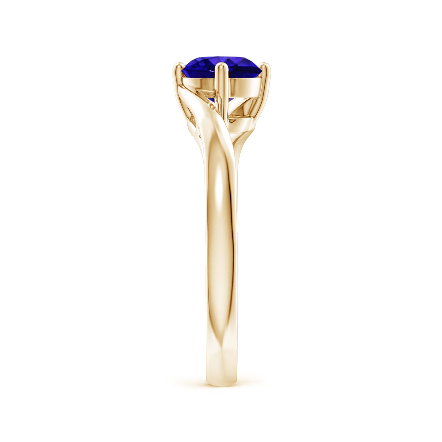 AAAA - Tanzanite / 0.9 CT / 14 KT Yellow Gold