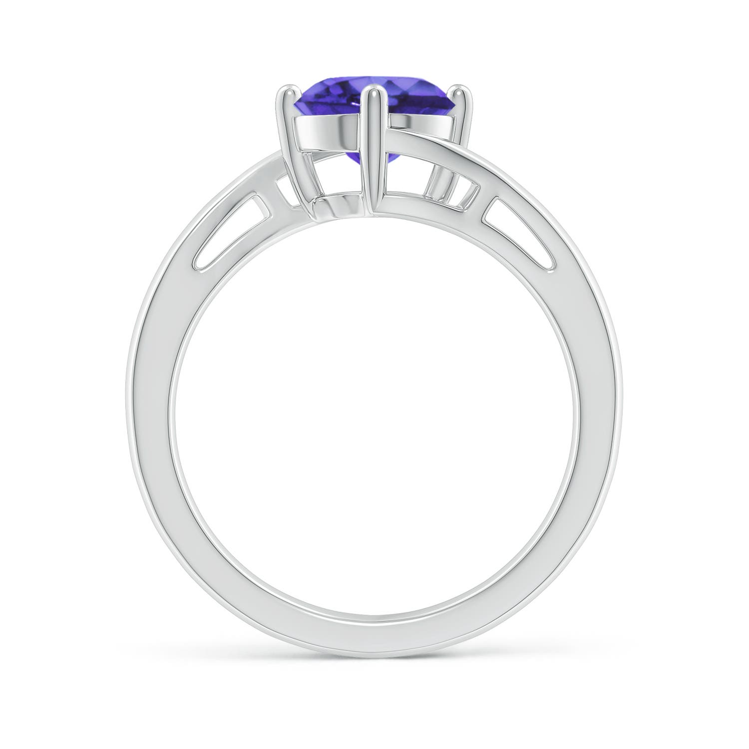 AA - Tanzanite / 1.45 CT / 14 KT White Gold