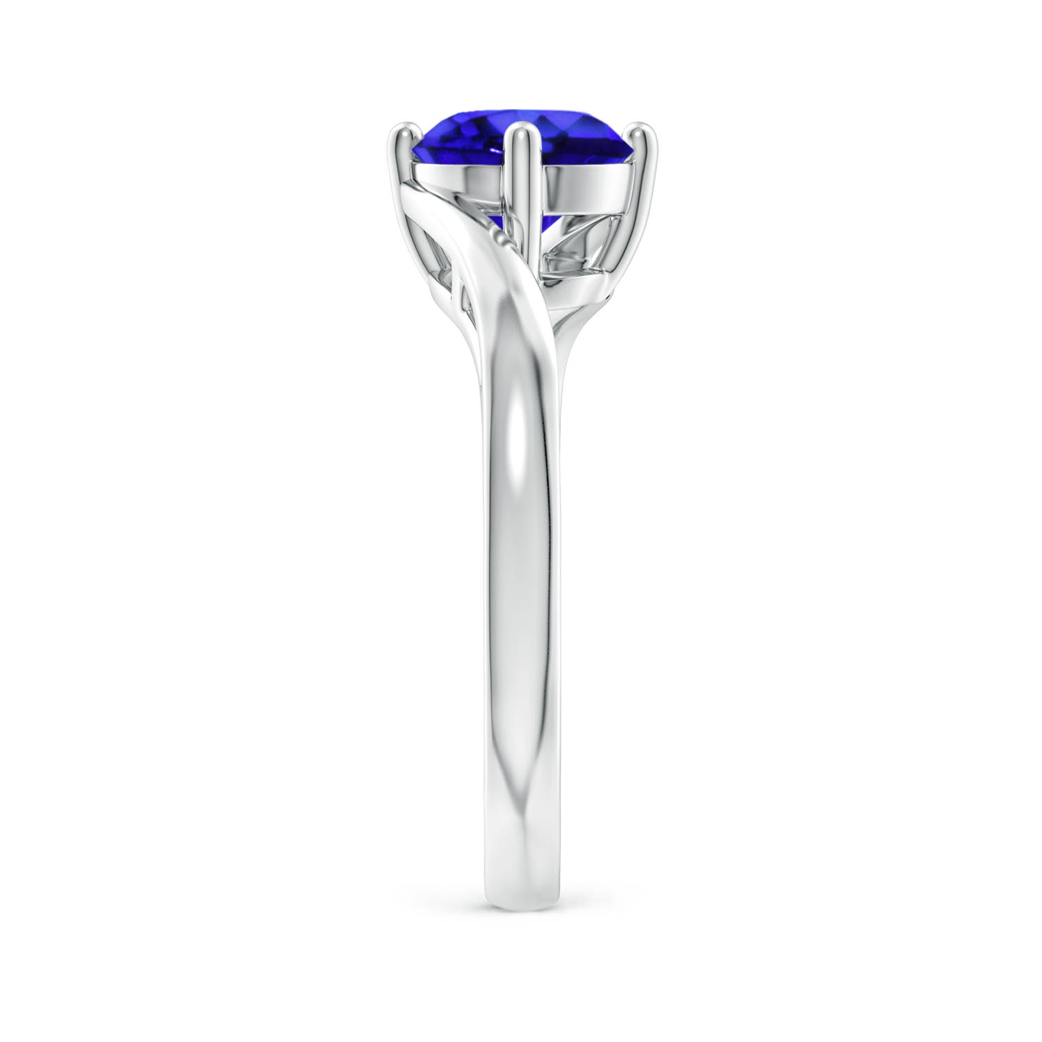 AAA - Tanzanite / 1.45 CT / 14 KT White Gold