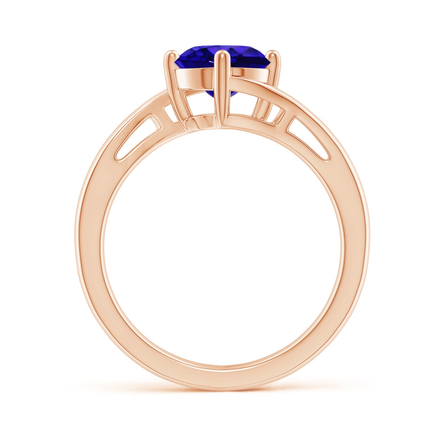 AAAA - Tanzanite / 1.45 CT / 14 KT Rose Gold