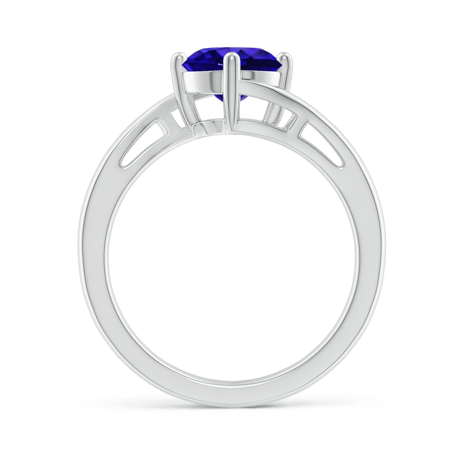 AAAA - Tanzanite / 1.45 CT / 14 KT White Gold