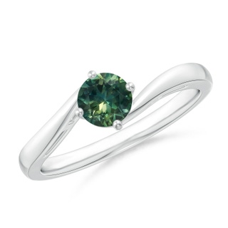 Round AA Teal Montana Sapphire