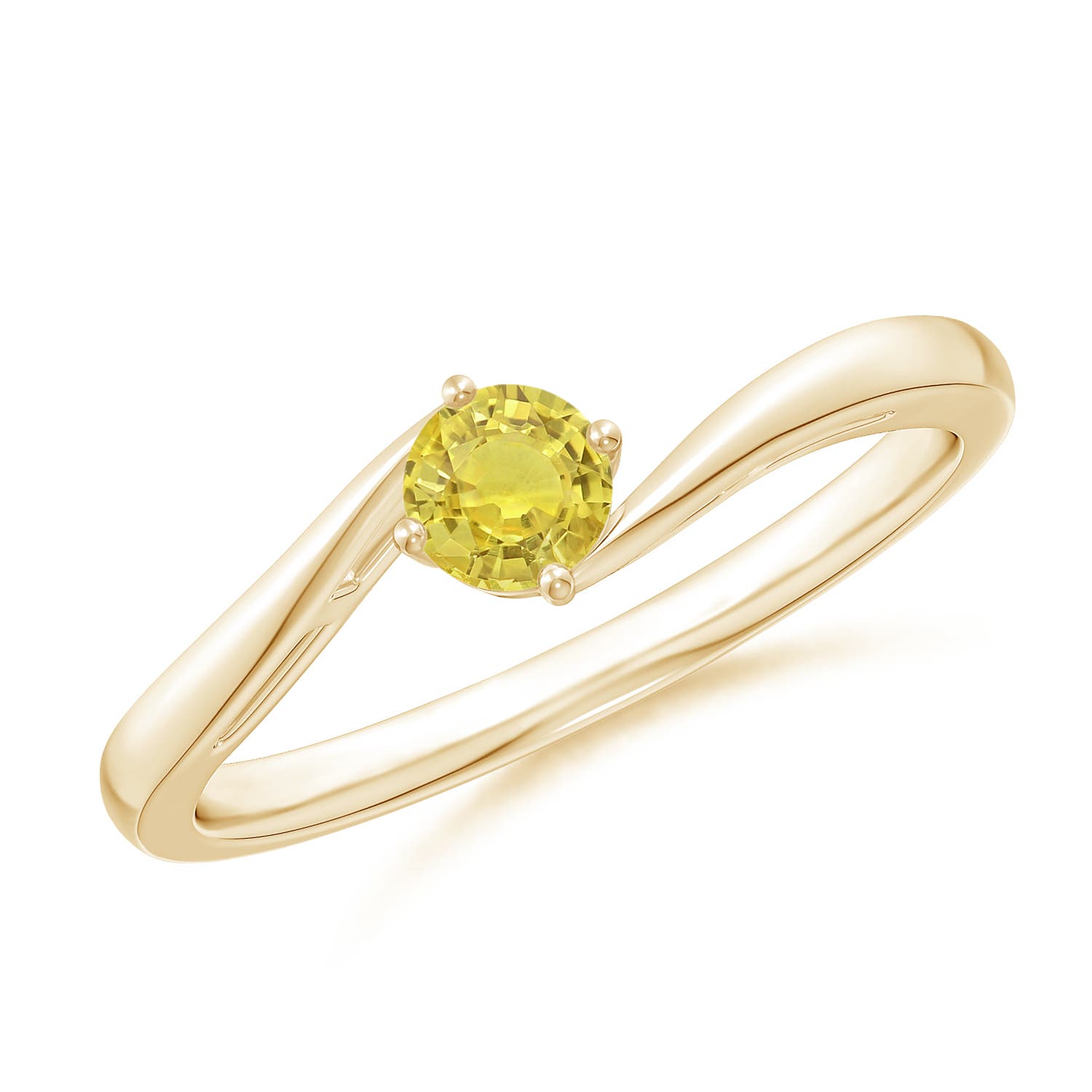 AA - Yellow Sapphire / 0.27 CT / 14 KT Yellow Gold