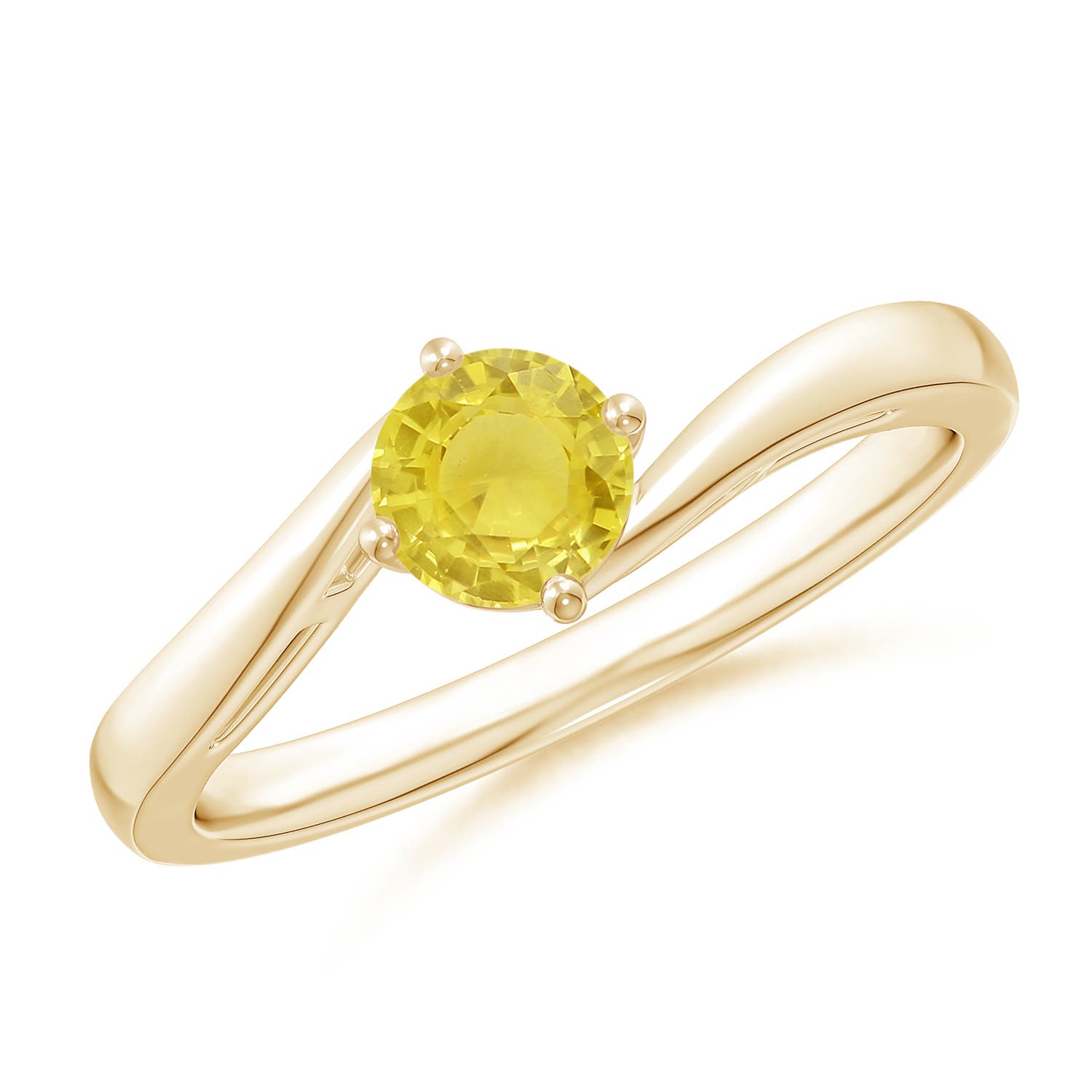 A - Yellow Sapphire / 0.53 CT / 14 KT Yellow Gold