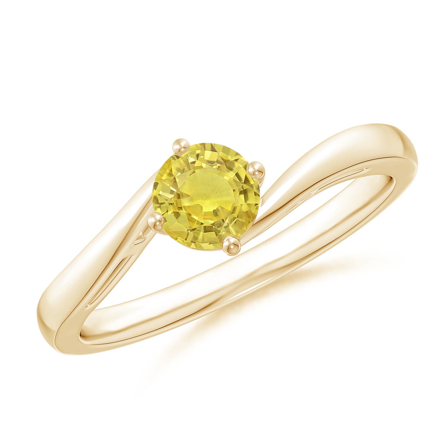 AA - Yellow Sapphire / 0.53 CT / 14 KT Yellow Gold