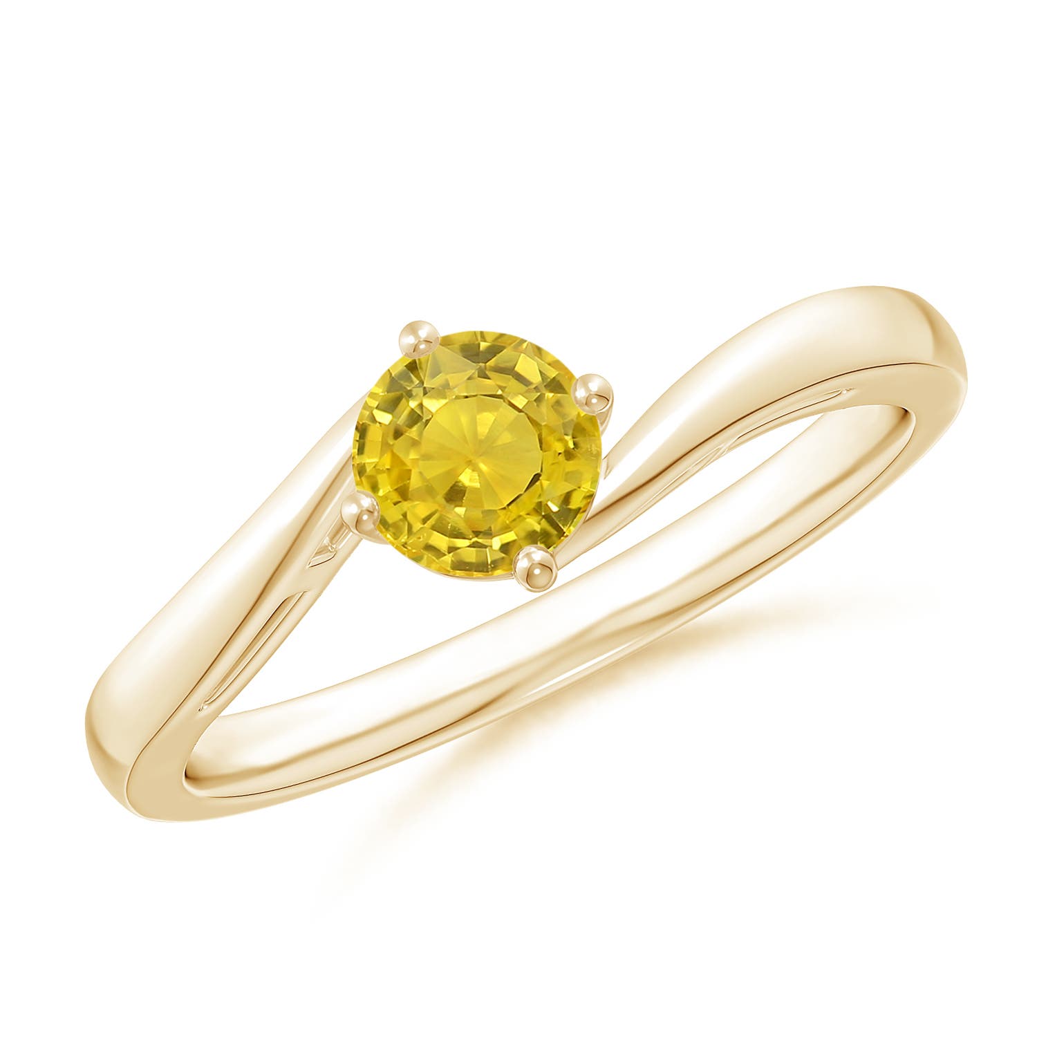 AAA - Yellow Sapphire / 0.53 CT / 14 KT Yellow Gold