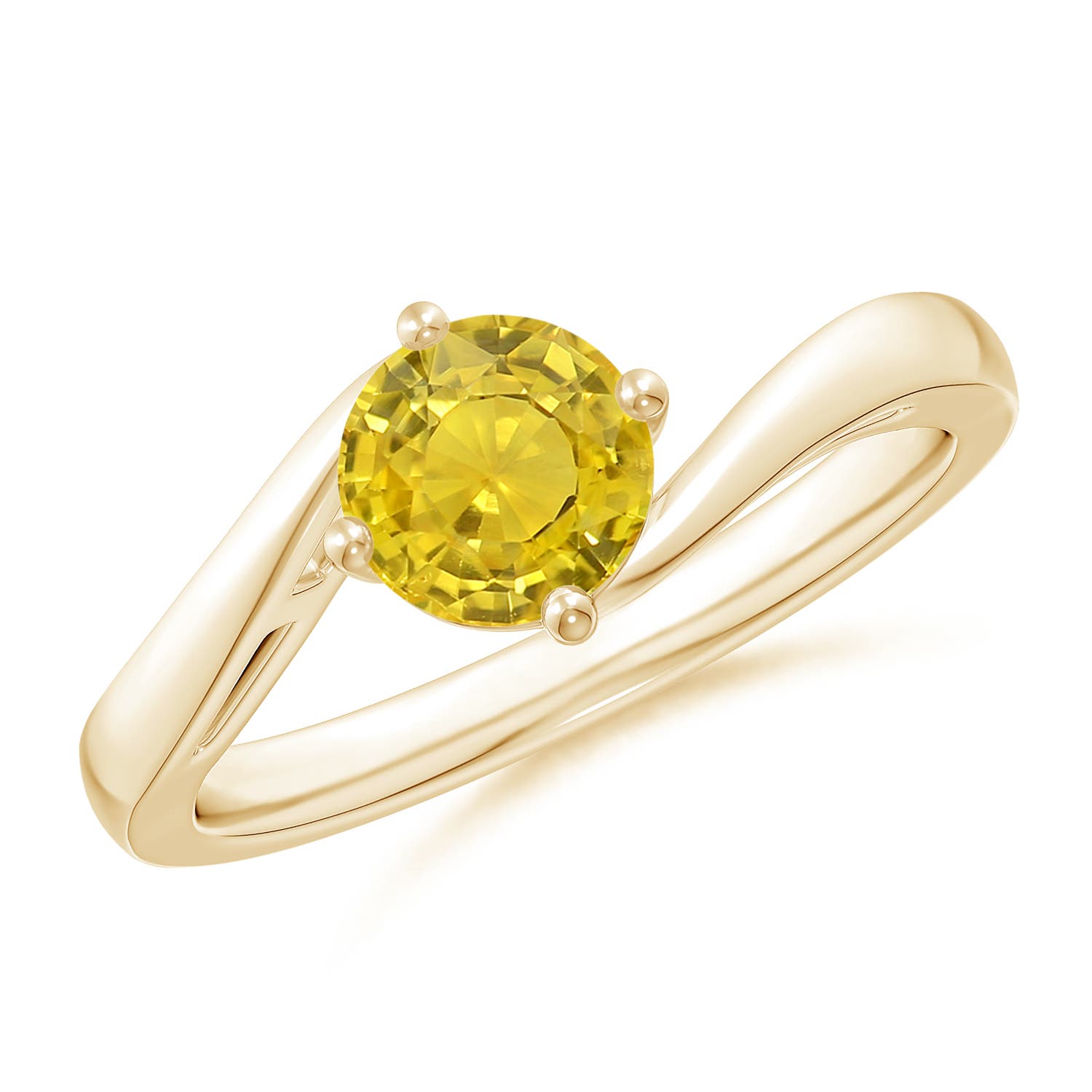 AAA - Yellow Sapphire / 1 CT / 14 KT Yellow Gold