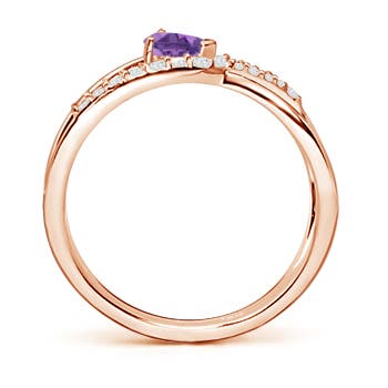 A - Amethyst / 0.38 CT / 14 KT Rose Gold