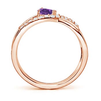 AAA - Amethyst / 0.38 CT / 14 KT Rose Gold