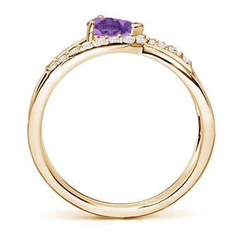 A - Amethyst / 0.55 CT / 14 KT Yellow Gold