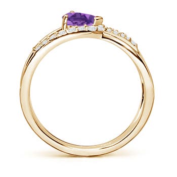 AA - Amethyst / 0.55 CT / 14 KT Yellow Gold