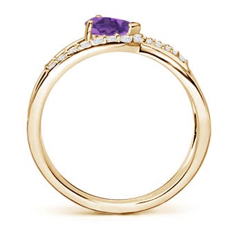 AAA - Amethyst / 0.55 CT / 14 KT Yellow Gold