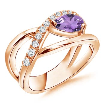 A - Amethyst / 0.82 CT / 14 KT Rose Gold