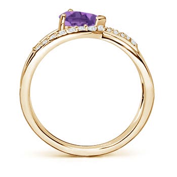 A - Amethyst / 0.82 CT / 14 KT Yellow Gold