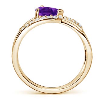 AAAA - Amethyst / 0.82 CT / 14 KT Yellow Gold