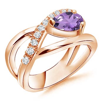 A - Amethyst / 1.25 CT / 14 KT Rose Gold