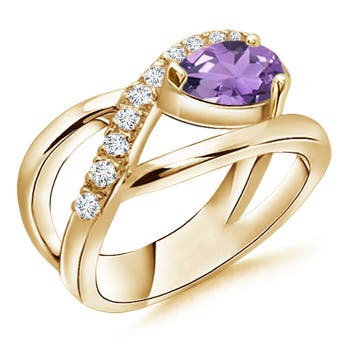 A - Amethyst / 1.25 CT / 14 KT Yellow Gold