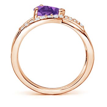 AA - Amethyst / 1.25 CT / 14 KT Rose Gold