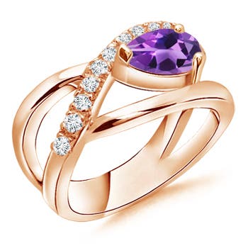 AAA - Amethyst / 1.25 CT / 14 KT Rose Gold