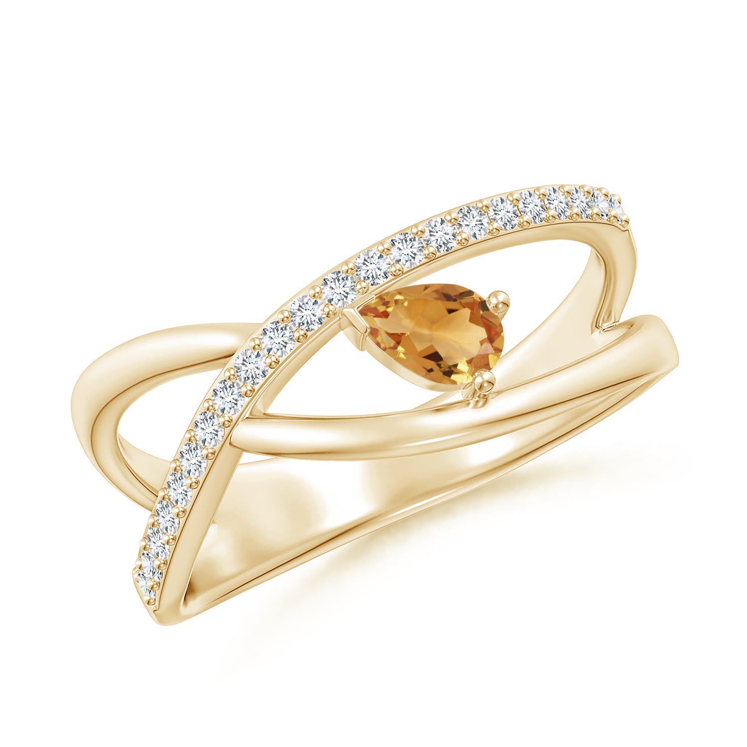 A - Citrine / 0.37 CT / 14 KT Yellow Gold