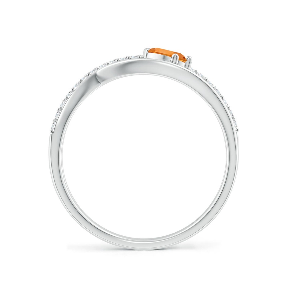 5x3mm AAA Criss Cross Pear Shaped Citrine Ring with Diamond Accents in White Gold side 199