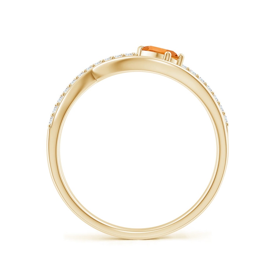 5x3mm AAA Criss Cross Pear Shaped Citrine Ring with Diamond Accents in Yellow Gold side 199