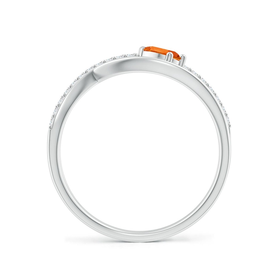 5x3mm AAAA Criss Cross Pear Shaped Citrine Ring with Diamond Accents in White Gold side 199