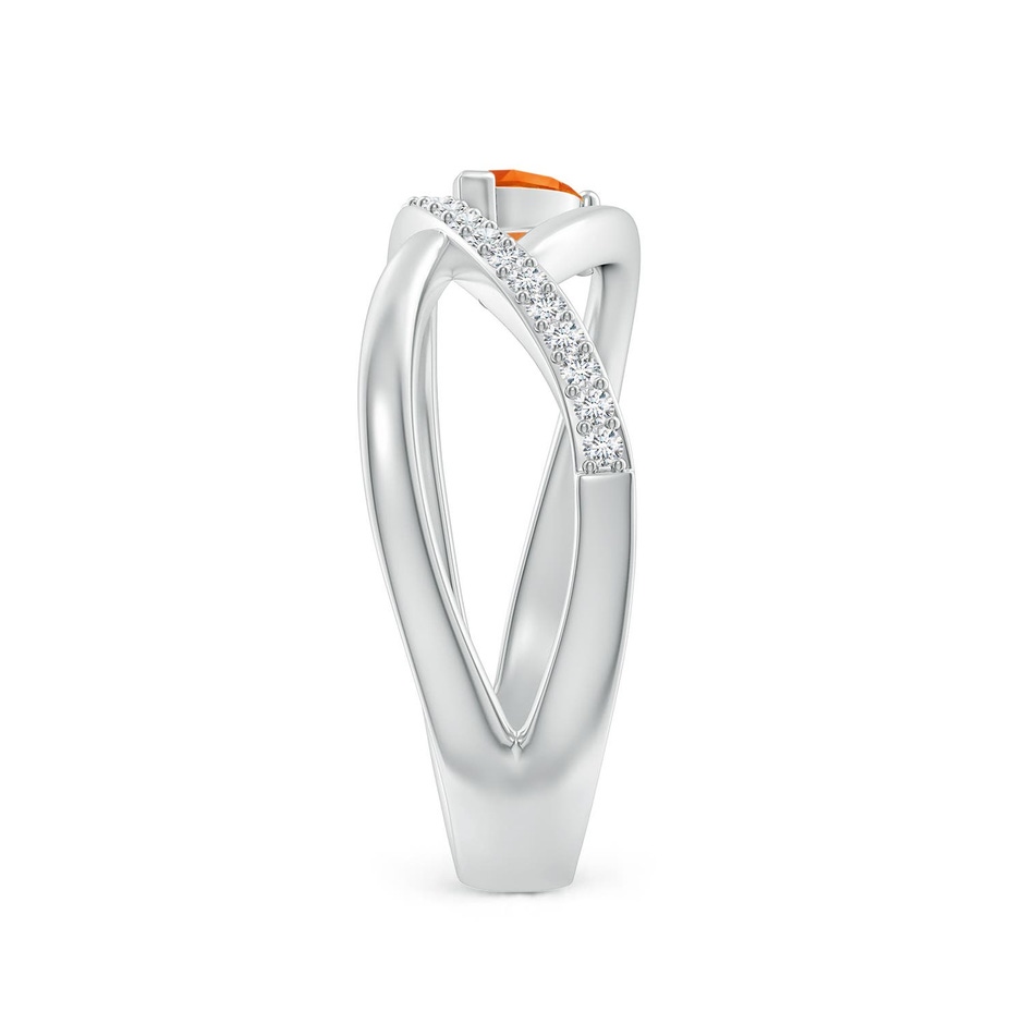5x3mm AAAA Criss Cross Pear Shaped Citrine Ring with Diamond Accents in White Gold side 299