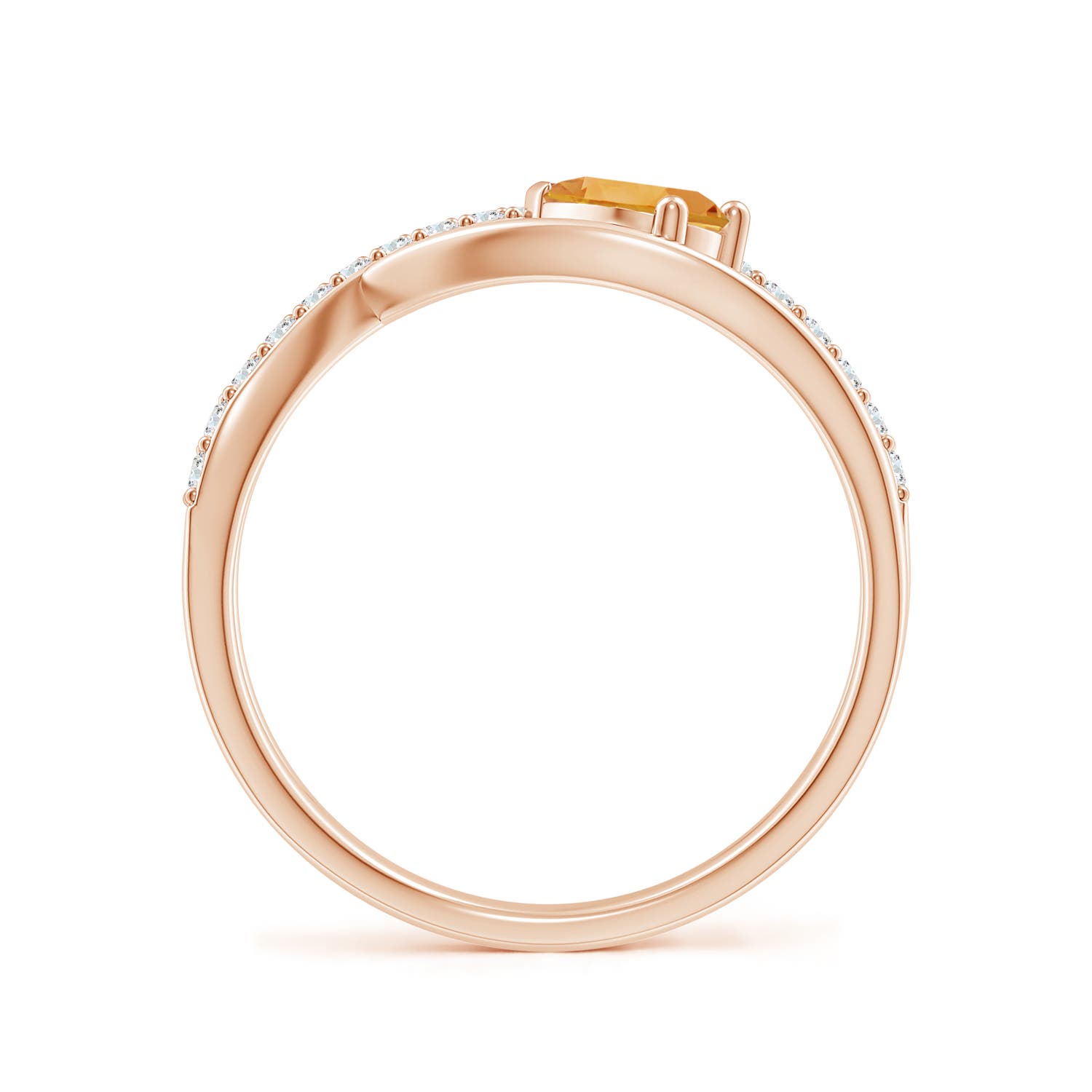 A - Citrine / 0.57 CT / 14 KT Rose Gold