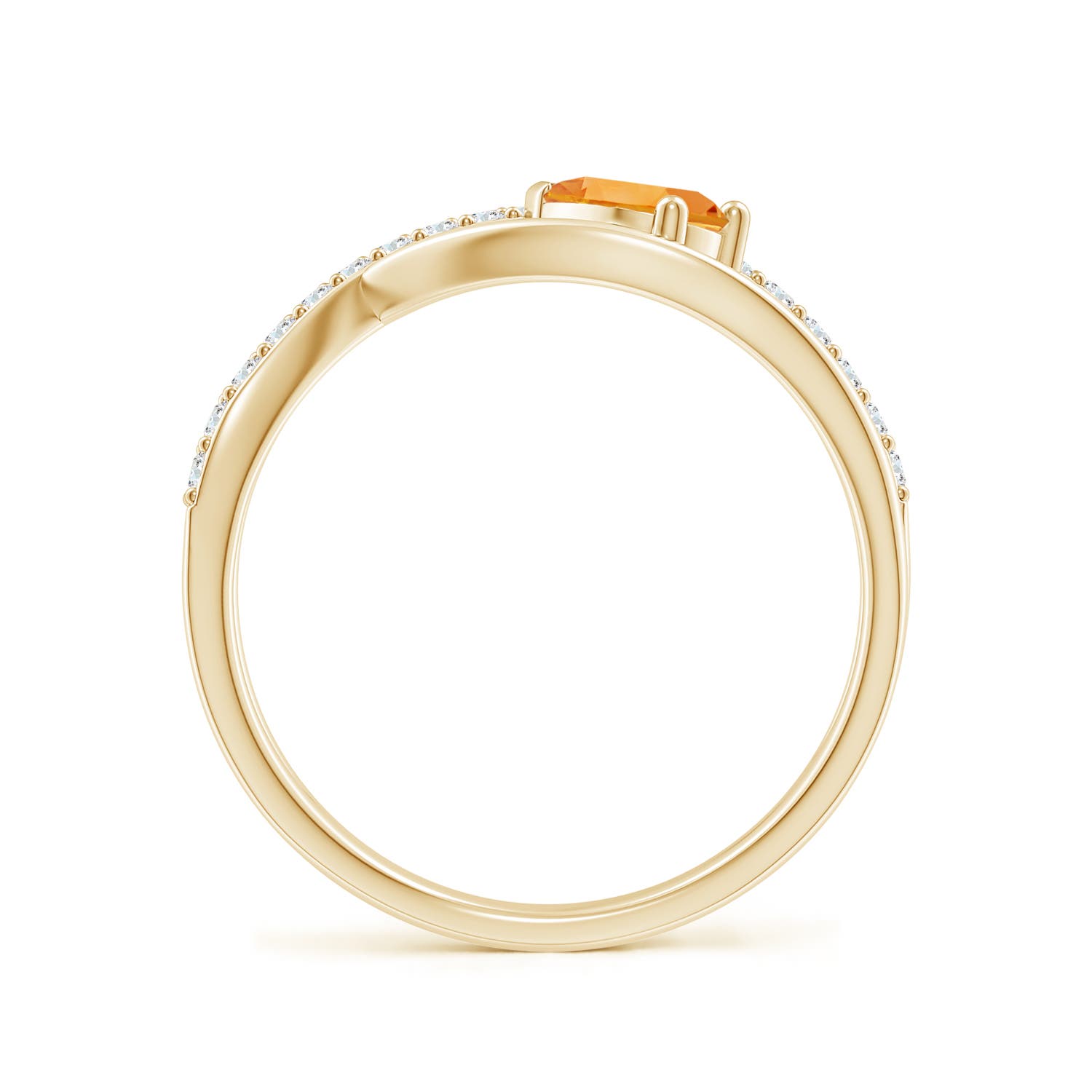 AA - Citrine / 0.57 CT / 14 KT Yellow Gold