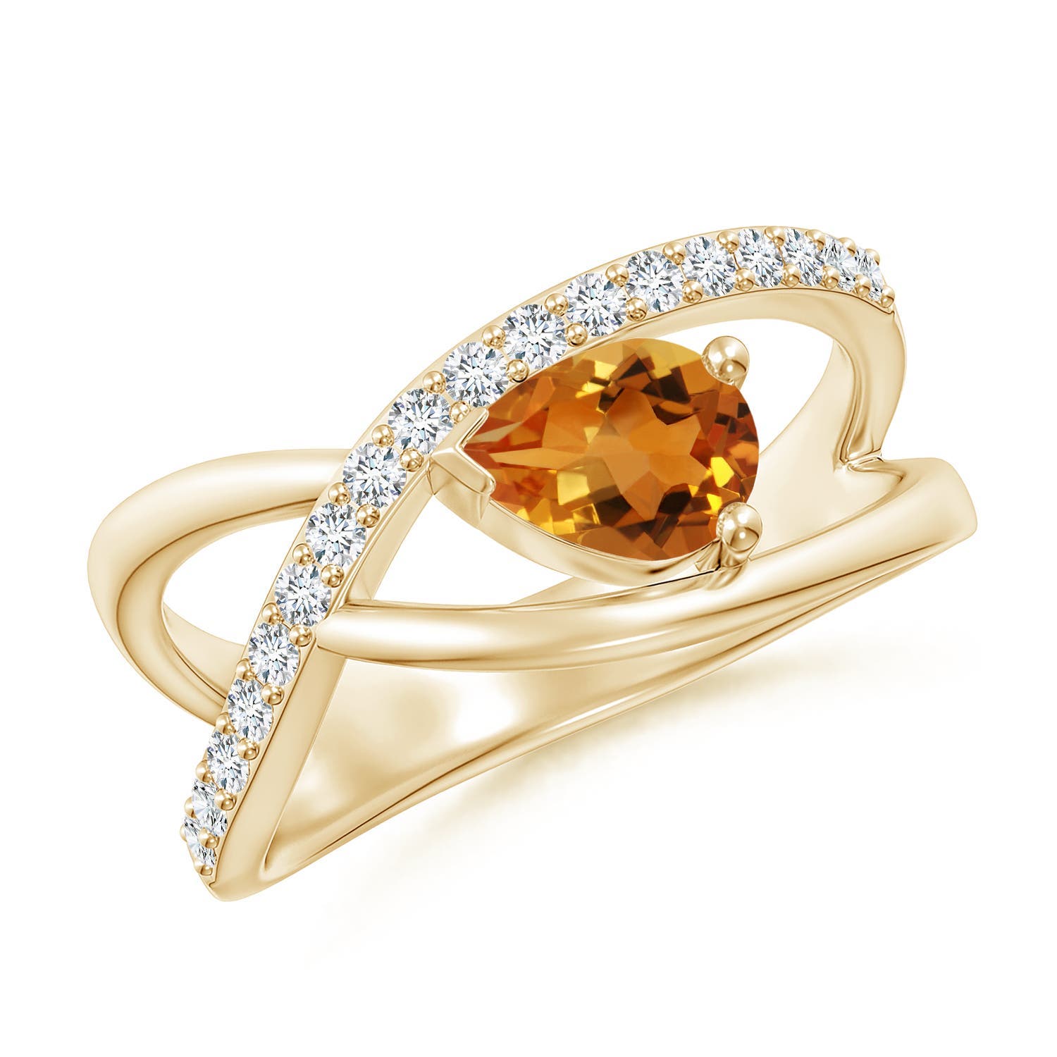 AAA - Citrine / 0.82 CT / 14 KT Yellow Gold