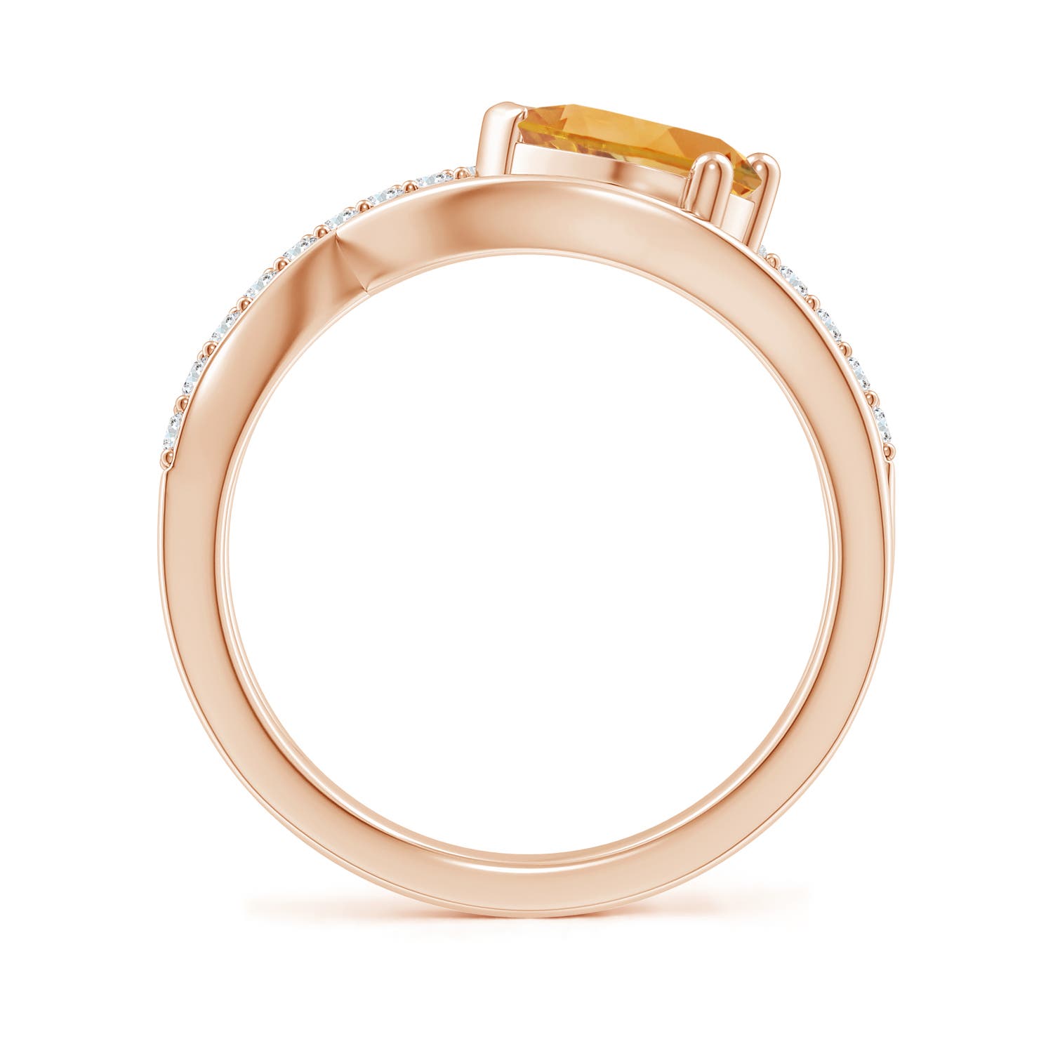 A - Citrine / 1.25 CT / 14 KT Rose Gold