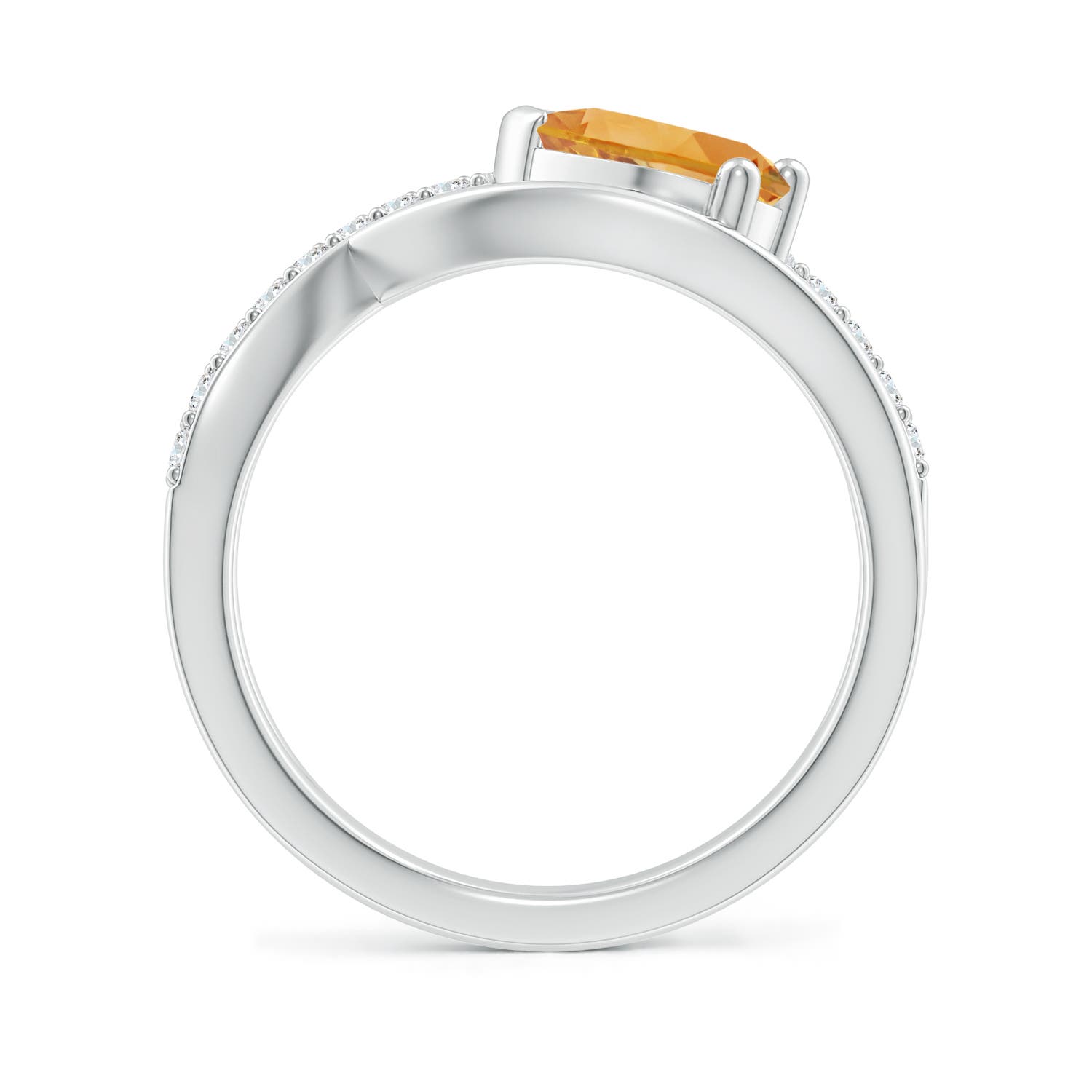 A - Citrine / 1.25 CT / 14 KT White Gold