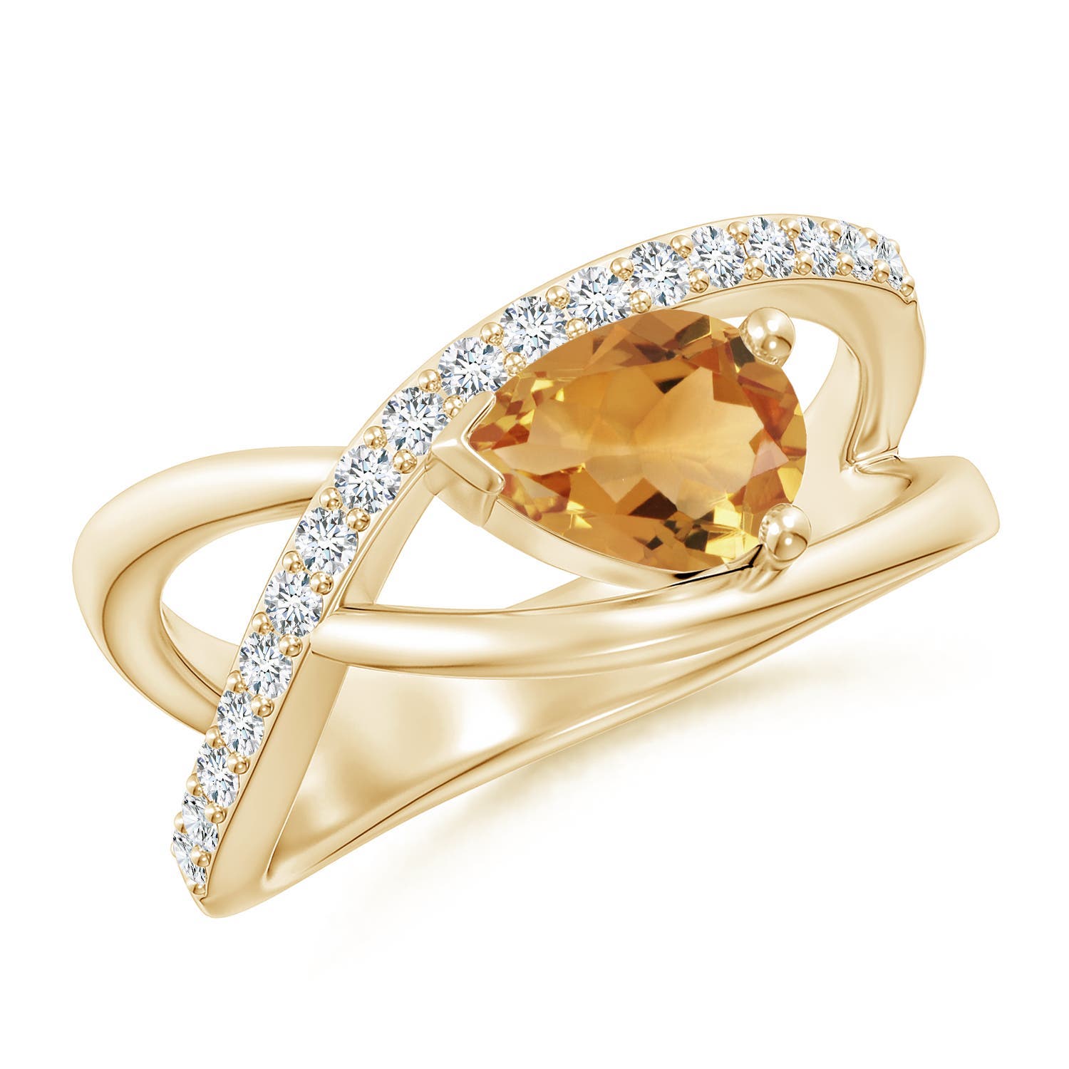 A - Citrine / 1.25 CT / 14 KT Yellow Gold