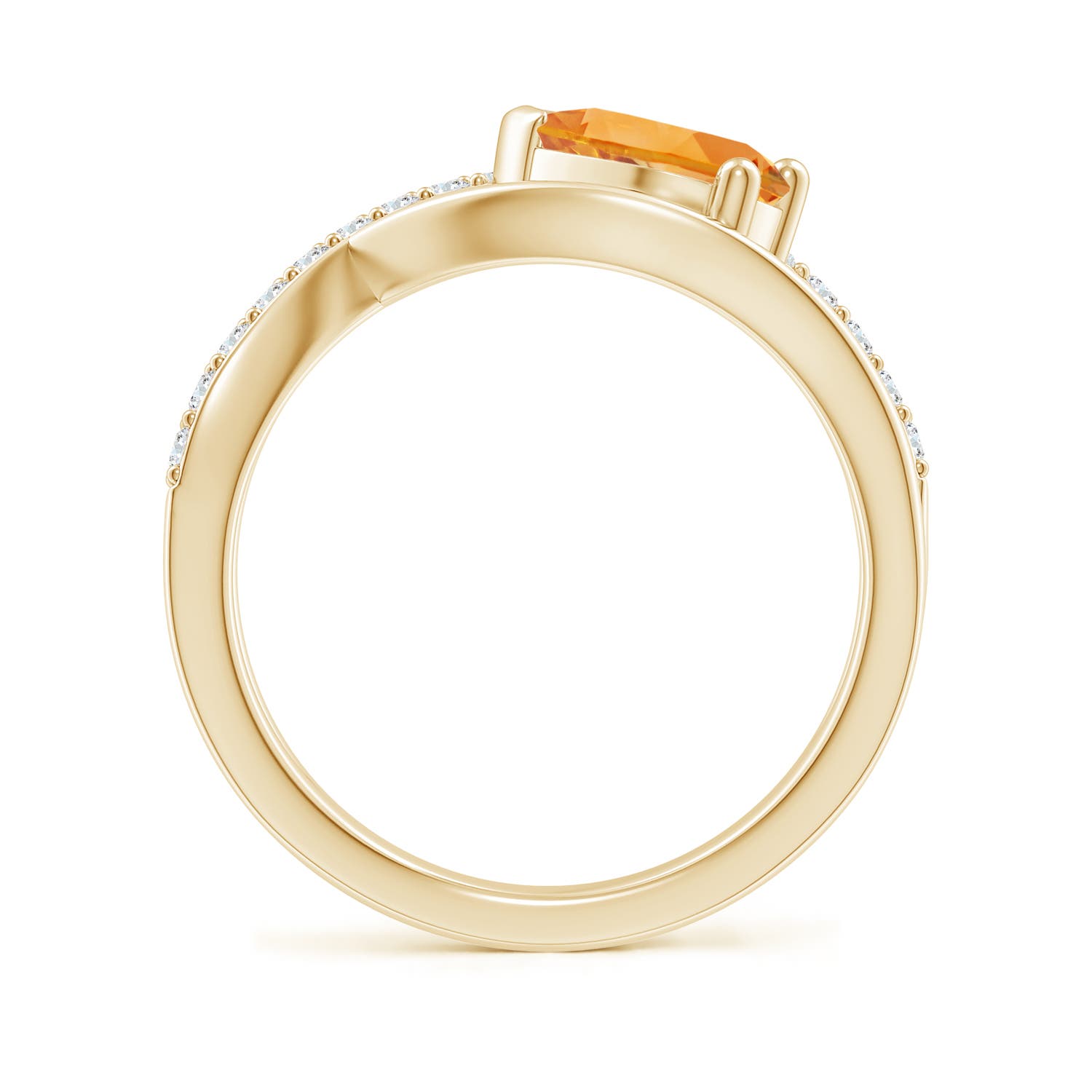 AA - Citrine / 1.25 CT / 14 KT Yellow Gold