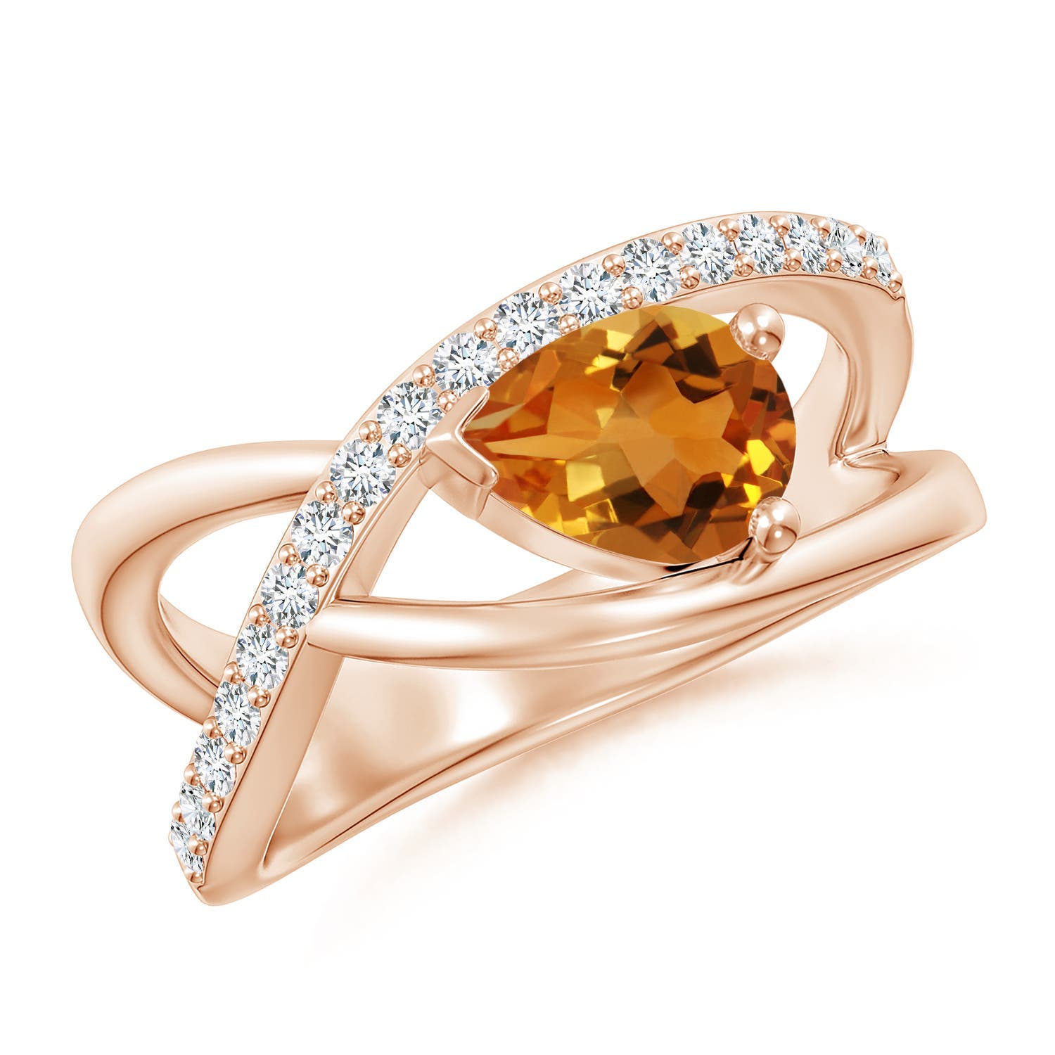 AAA - Citrine / 1.25 CT / 14 KT Rose Gold