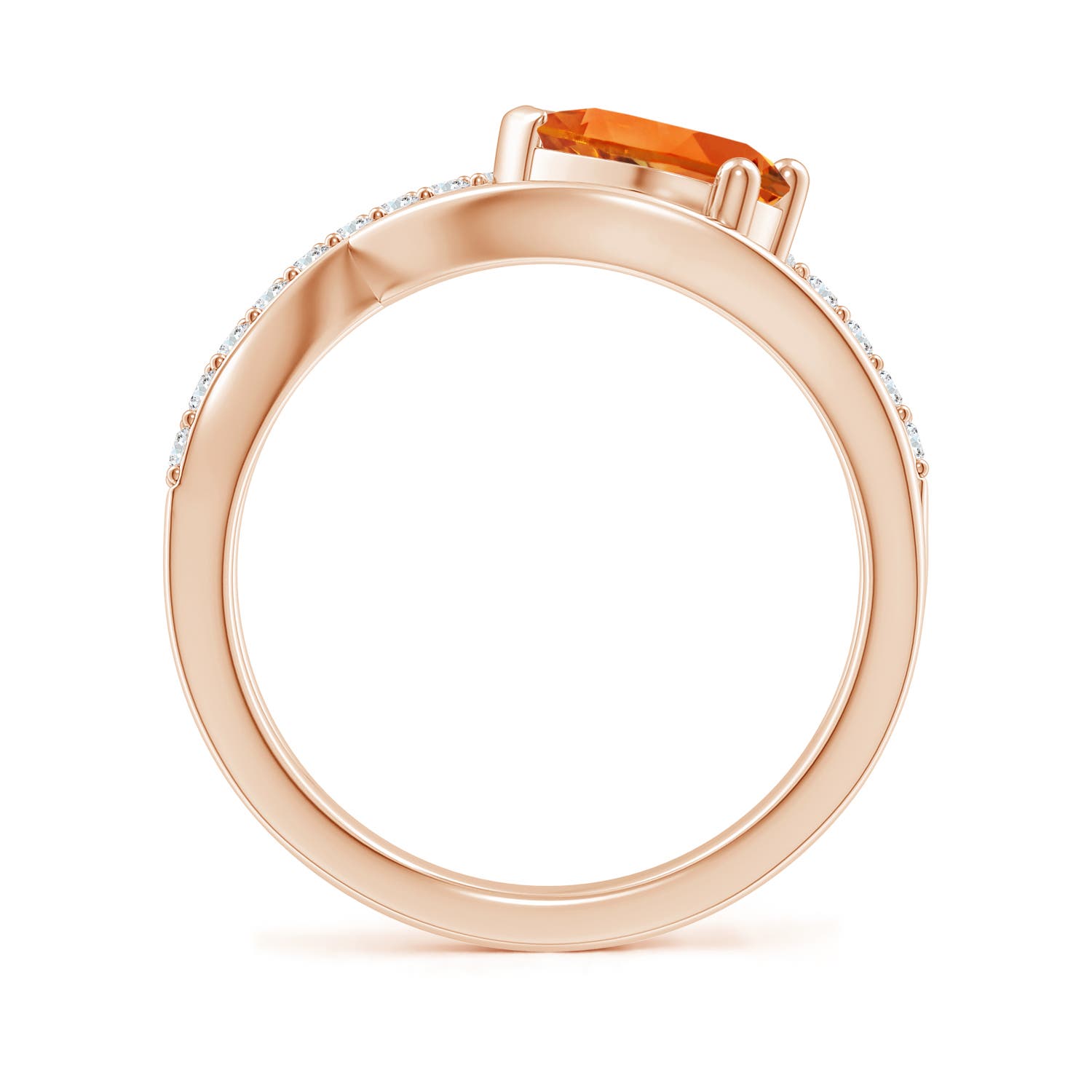 AAAA - Citrine / 1.25 CT / 14 KT Rose Gold