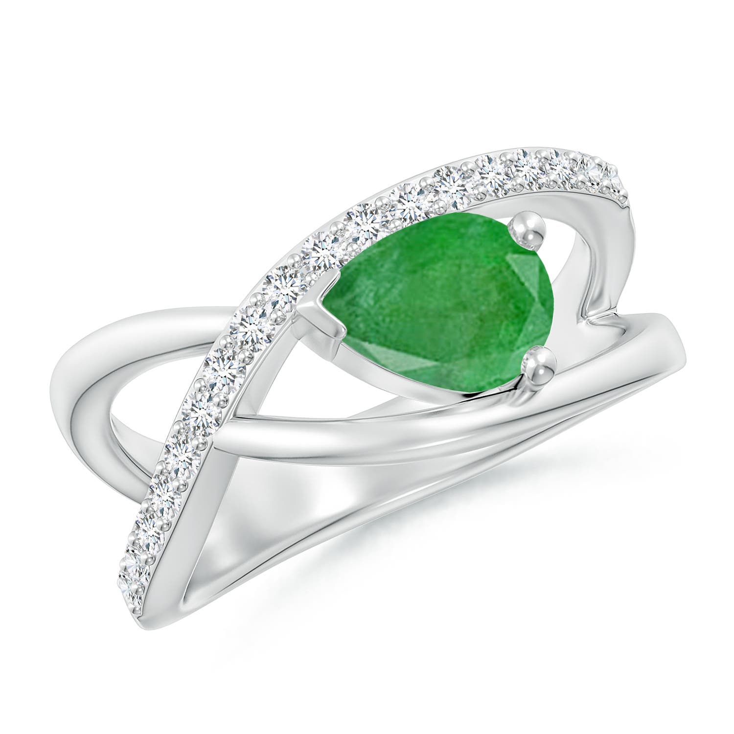 A - Emerald / 1.2 CT / 14 KT White Gold