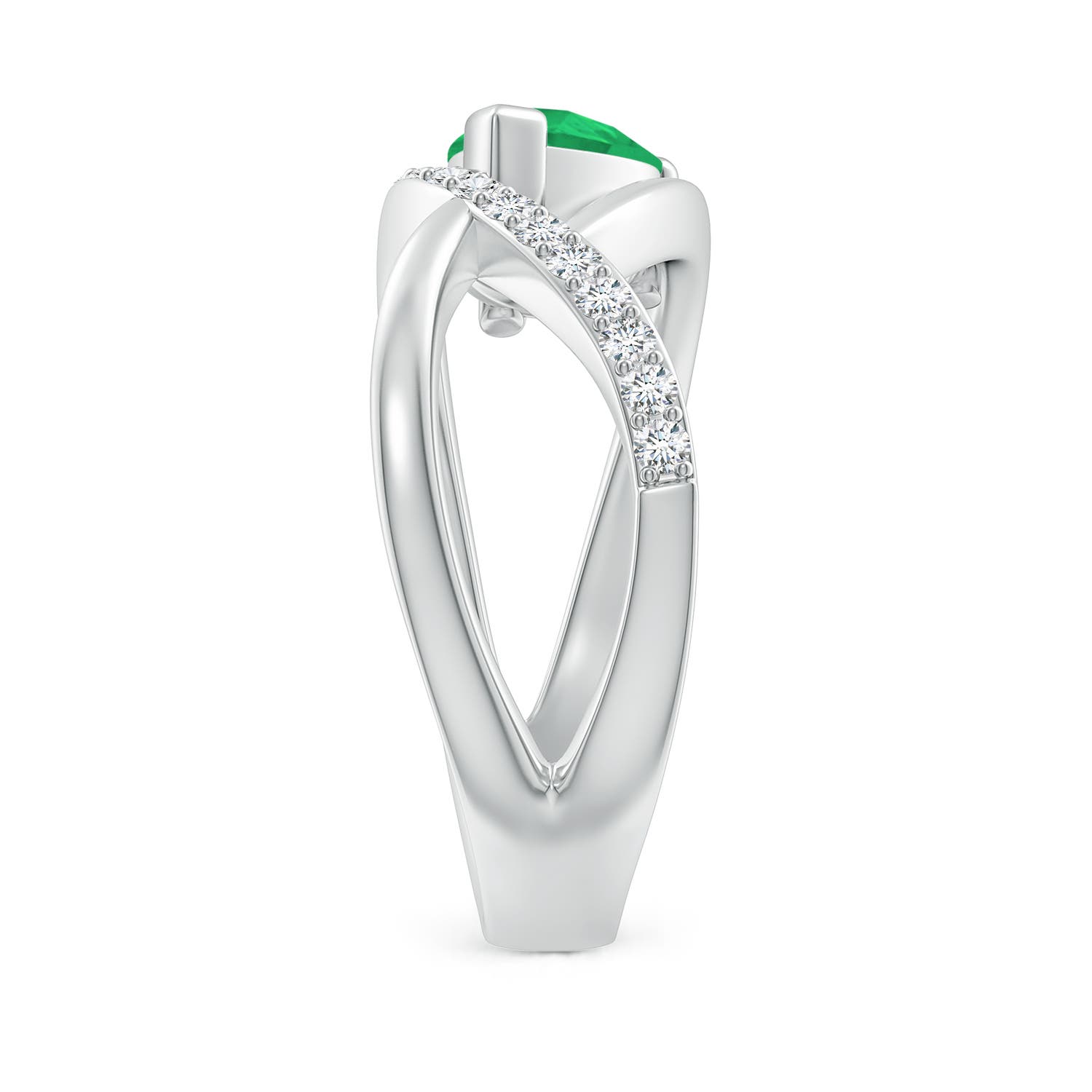 A - Emerald / 1.2 CT / 14 KT White Gold