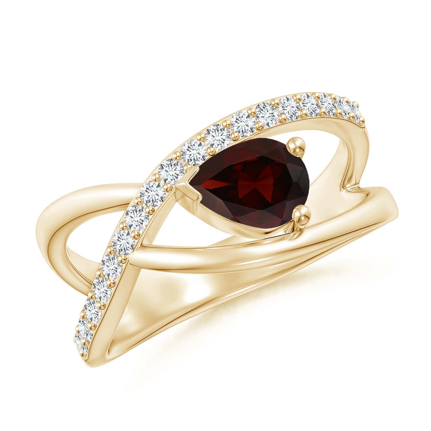 A - Garnet / 1.07 CT / 14 KT Yellow Gold