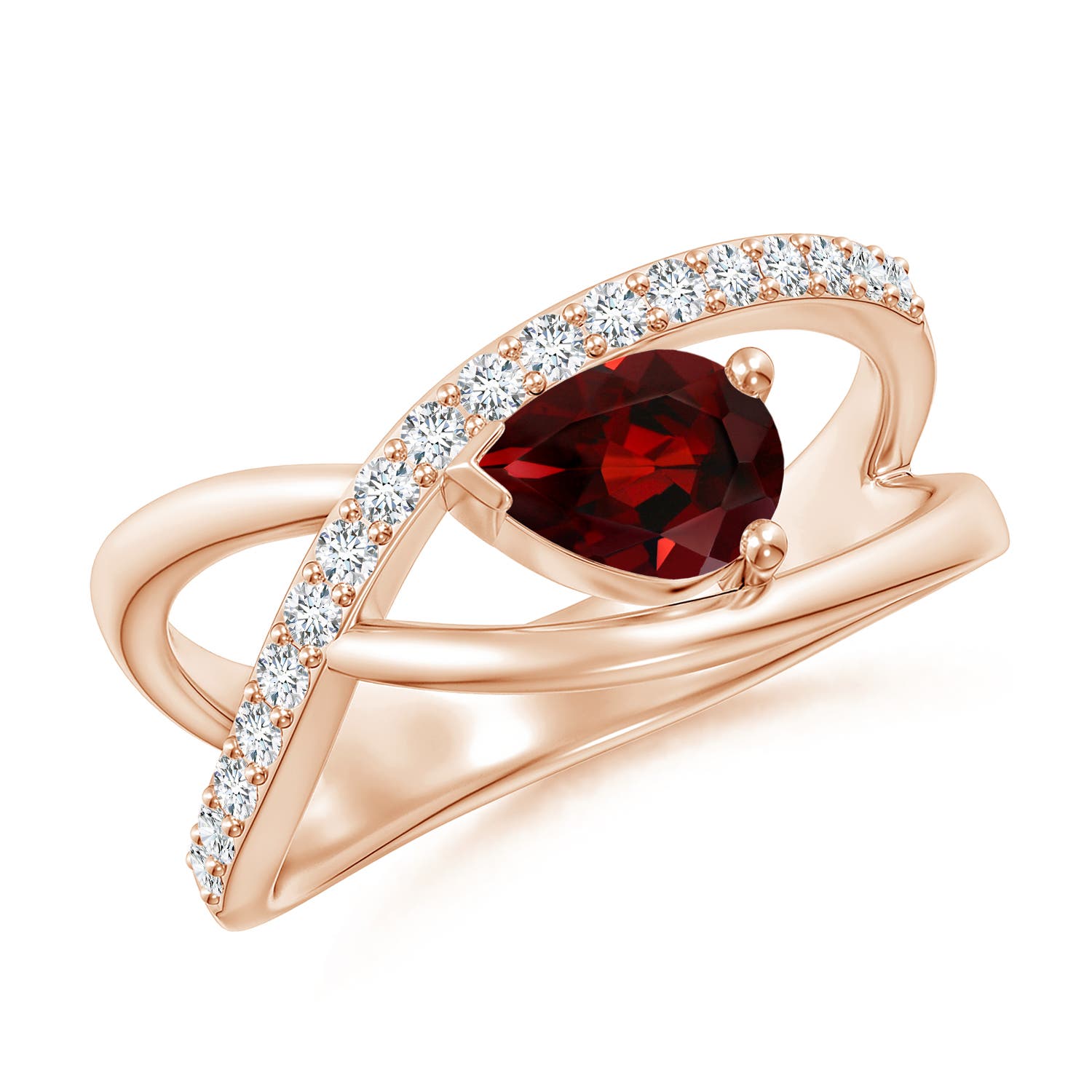 AAA - Garnet / 1.07 CT / 14 KT Rose Gold